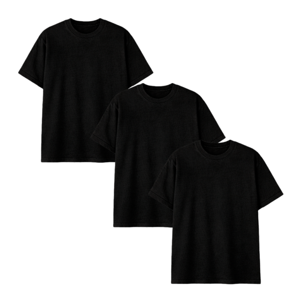 Kit de Camisa Básica Preta